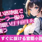 暗い路地裏でセーラー服の可愛い女子校生を襲う