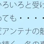 いろいろと受け止めても・・・・まだアンテナの競争は続く  冬の真ん中の朝・・・・・