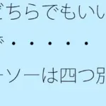 どちらでもいいので・・・・・  シーソーは四つ別の時空へ