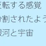 反転する感覚  二分割されたような銀河と宇宙