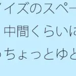 ノイズのスペース  中間くらいにもうちょっとゆとりのようなものがあっても  以前はなかった