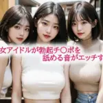 美少女アイドルが勃起チ〇ポを舐める音がエッチすぎる