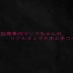 性欲処理専用マンコちゃんのリアルフェラチオと手コキ音