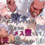 魔人に敗北した女たちはメス堕ちして服従を誓います