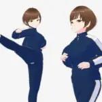 格闘好きな巨乳のジャージ姿のお姉さん（セリフなし  3DCGモデル  イラスト集）