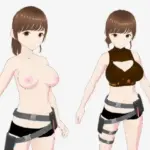 戦ってるようなファッションブラの巨乳美女（セリフなし  3DCGモデル  イラスト集）