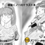 緑髪くノ一のイラスト本