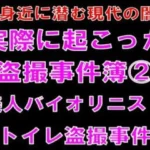 実際に起こった盗撮事件簿（2）。美人バイオリニスト、トイレ盗撮事件